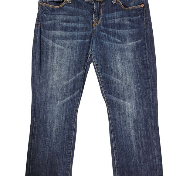 Lucky Brand Dungarees Women's Zoe Straight Low Rise Dark Wash Jeans Size 8/29 - Picture 4 of 14